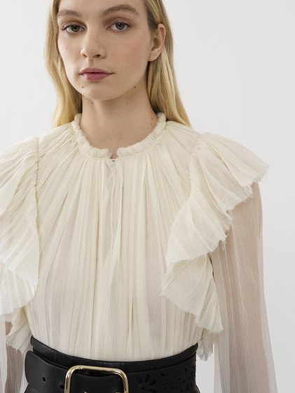 Chlo Pleated Shirt Chlo Us