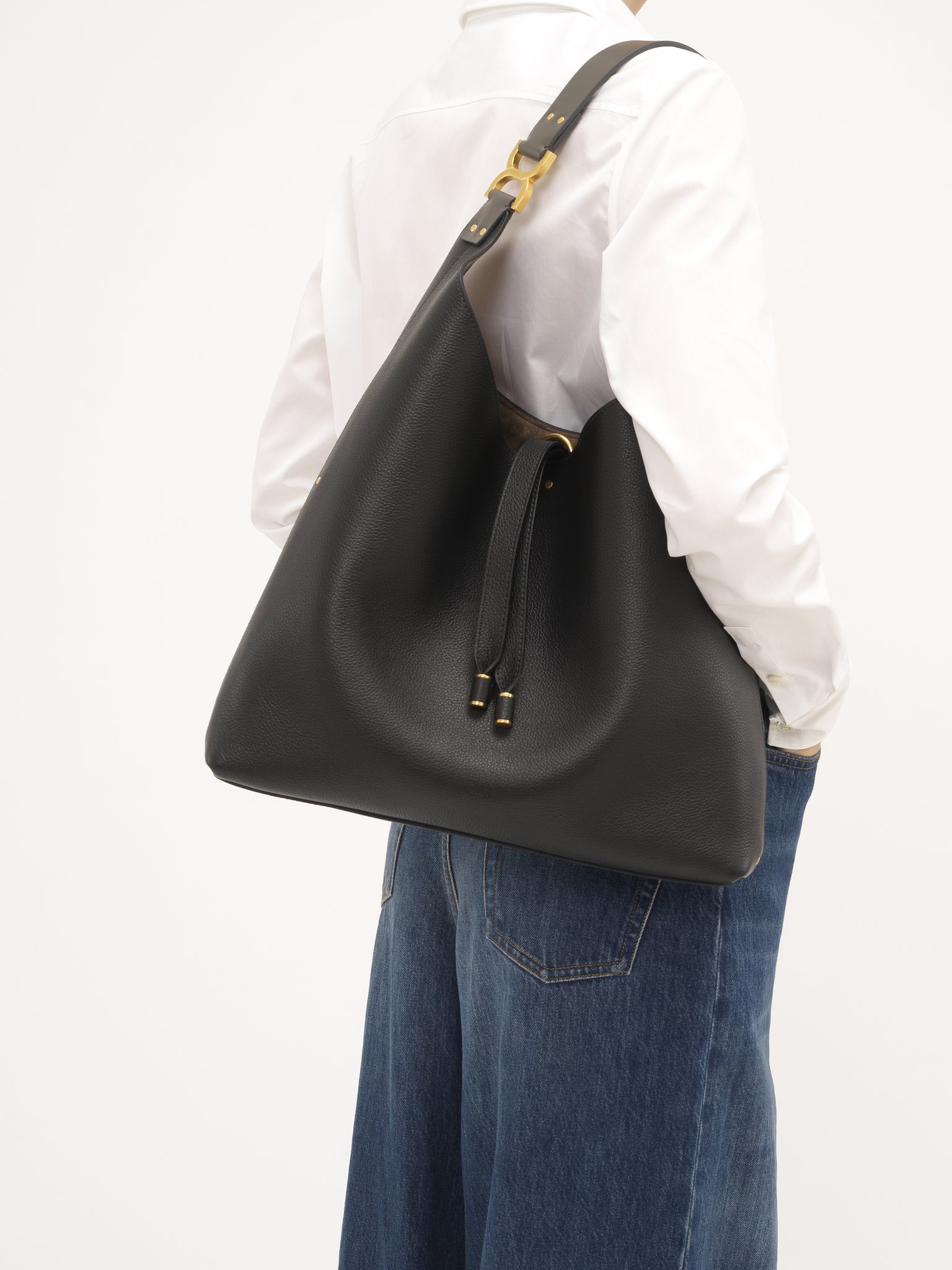 Chlo Marcie Hobo Bag In Grained Leather Chlo Us