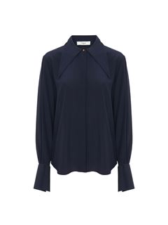 CHLOÉ Top Woman Heritage blouse in silk crêpe de chine w