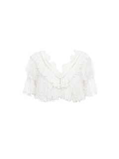 CHLOÉ Top Woman Heritage V-neck lace top w