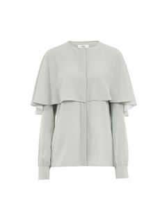 CHLOÉ Top Woman Cape blouse in silk georgette w