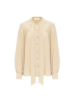 CHLOÉ Top Woman Lavallière blouse in crêpe de chine w