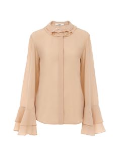 CHLOÉ Top Woman Fluid blouse in silk georgette w