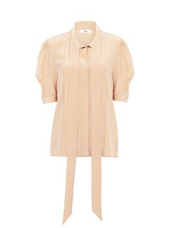 CHLOÉ Top Woman Lavallière blouse in crêpe de chine w