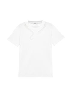 CHLOÉ Top Woman Guipure T-shirt in cotton jersey w