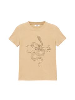 CHLOÉ Top Woman Baby fit logo T-shirt in cotton jersey w