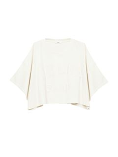 CHLOÉ Top Woman Cropped logo T-shirt in cotton jersey w