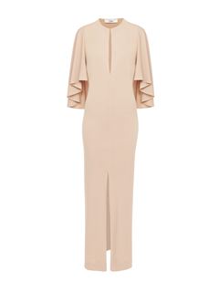 CHLOÉ Dresses Woman Long cape dress in crêpe jersey w