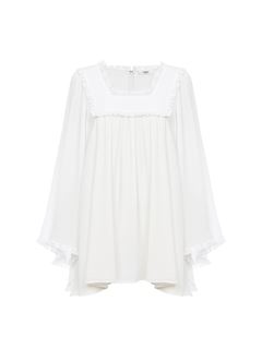 CHLOÉ Dresses Woman Fluid mini dress in silk crêpon w