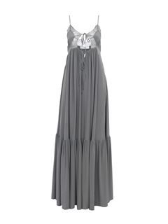 CHLOÉ Dresses Woman Sleeveless long dress in silk crêpe de chine w