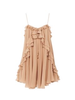 CHLOÉ Dresses Woman Sleeveless mini dress in silk georgette w