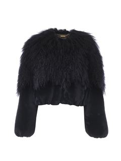 CHLOÉ Jackets Woman Cropped blouson in shearling w