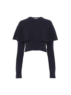 CHLOÉ Knitwear Woman Cape sweater in wool & cashmere w