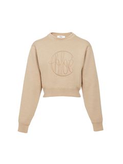 CHLOÉ Knitwear Woman Knitted logo sweater in wool w