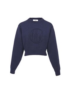 CHLOÉ Knitwear Woman Knitted logo sweater in wool w