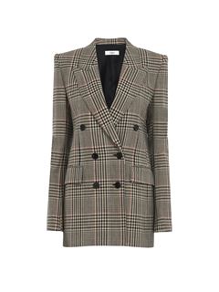 CHLOÉ Jackets Woman Tailored jacket in Prince of Wales wool w