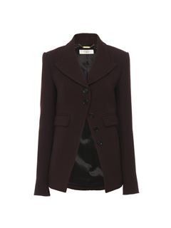 CHLOÉ Jackets Woman Fitted jacket in cavalry wool w