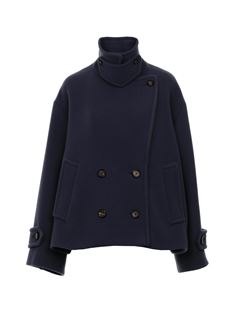 CHLOÉ Coats Woman Oversized short coat in wool w