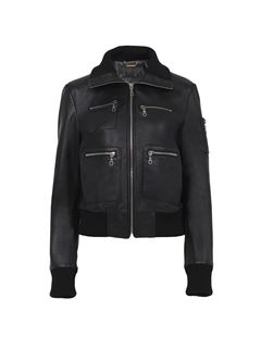 CHLOÉ Jackets Woman Short blouson in leather w