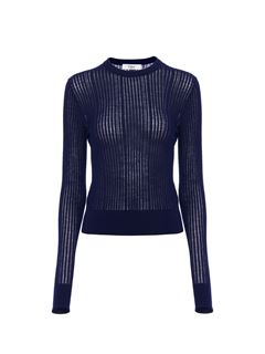 CHLOÉ Knitwear Woman Crew-neck fitted sweater in wool knit w