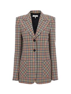 CHLOÉ Jackets Woman Tailored jacket in check wool w