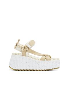 CHLOÉ Sandals Woman Nama wedge sandal w