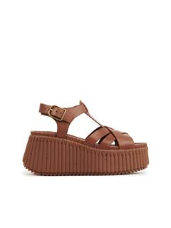 CHLOÉ Sandals Woman Nama wedge sandal w