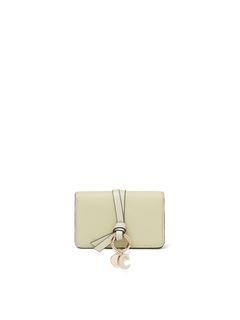 CHLOÉ Cards Holder Woman Alphabet card holder in grained leather w