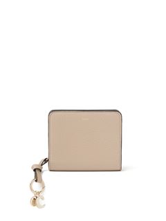 CHLOÉ Wallets Woman Alphabet compact wallet in grained leather w