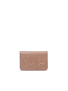 CHLOÉ Wallets Woman C Chloé bifold wallet in shiny leather w