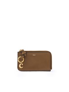 CHLOÉ Cards Holder Woman Alphabet purse in shiny leather w