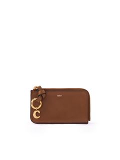 CHLOÉ Cards Holder Woman Alphabet purse in shiny leather w