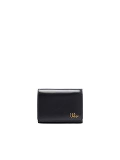 CHLOÉ Wallets Woman Small Chloé Iconic tri-fold with coin pocket in shiny leather w