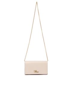 CHLOÉ Wallet on chain Woman Chloé Iconic flap wallet on chain in shiny leather w