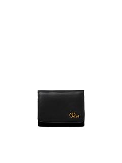 CHLOÉ Wallets Woman Mini Chloé Iconic tri-fold in shiny leather w