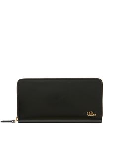 CHLOÉ Wallets Woman Chloé Iconic zipped long wallet in shiny leather w