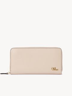 CHLOÉ Wallets Woman Chloé Iconic zipped long wallet in shiny leather w