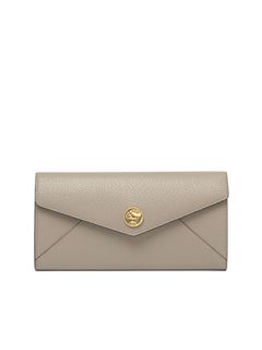 CHLOÉ Wallets Woman Envelope long wallet with flap in grained leather w