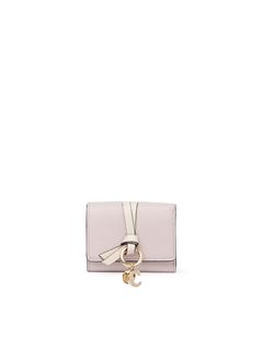 CHLOÉ Wallets Woman Mini Alphabet tri-fold in grained leather w