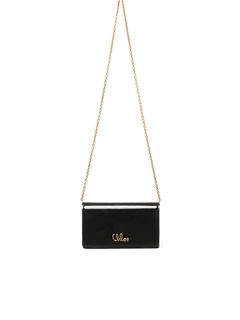 CHLOÉ Wallet on chain Woman Chloé Iconic flap wallet on chain in patent leather w