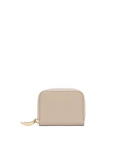 CHLOÉ Purse Woman Banana zipped coin purse in grained leather w