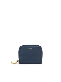 CHLOÉ Purse Woman Banana zipped coin purse in grained leather w