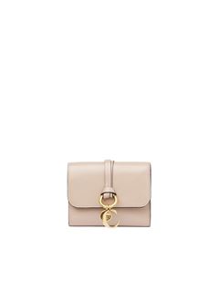 CHLOÉ Wallets Woman Small Alphabet tri-fold in shiny leather w