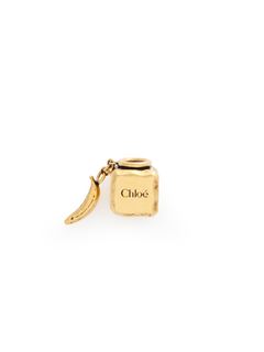 CHLOÉ Charms for bags Woman Cube Banana Dice bracelet charm in brass w