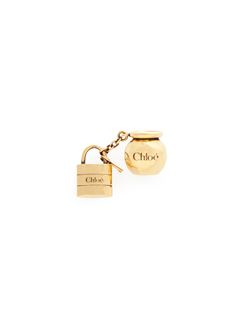 CHLOÉ Charms for bags Woman Sphere Lock Dice bracelet charm in brass w