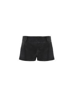 CHLOÉ Shorts Woman Tailored mini shorts in soft nappa leather w