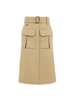 CHLOÉ Skirts Woman Saharienne midi skirt in cotton gabardine w