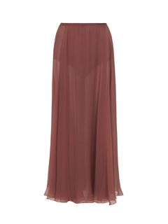 CHLOÉ Skirts Woman Flou midi skirt in silk mousseline w