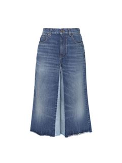 CHLOÉ Shorts Woman Bermuda shorts in denim patchwork w