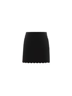 CHLOÉ Skirts Woman Scalloped mini skirt in velvet w